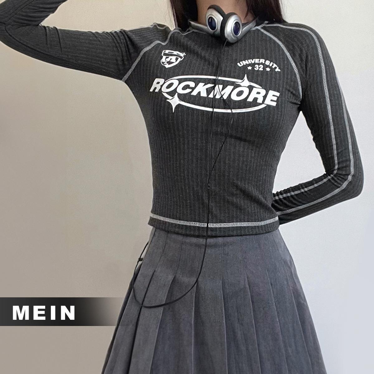 [MEIN] 04957 Kemeja Wanita Pendek Long Sleeve Shirt Warna Polos Atasan Kaos