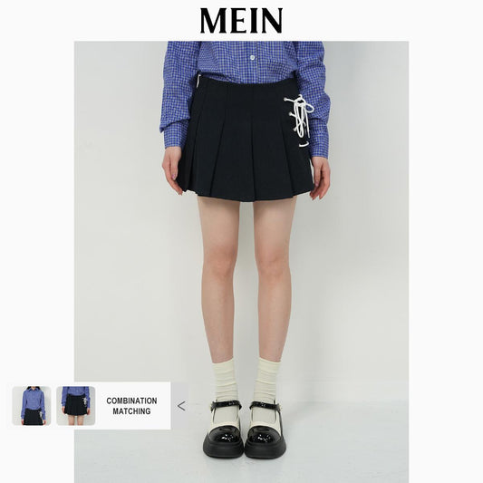 [DareToBe Collection][NEW ARRIVAL] GIRL POWER Short Skirt with Pleated Design and Side Drawstring for Women 92059