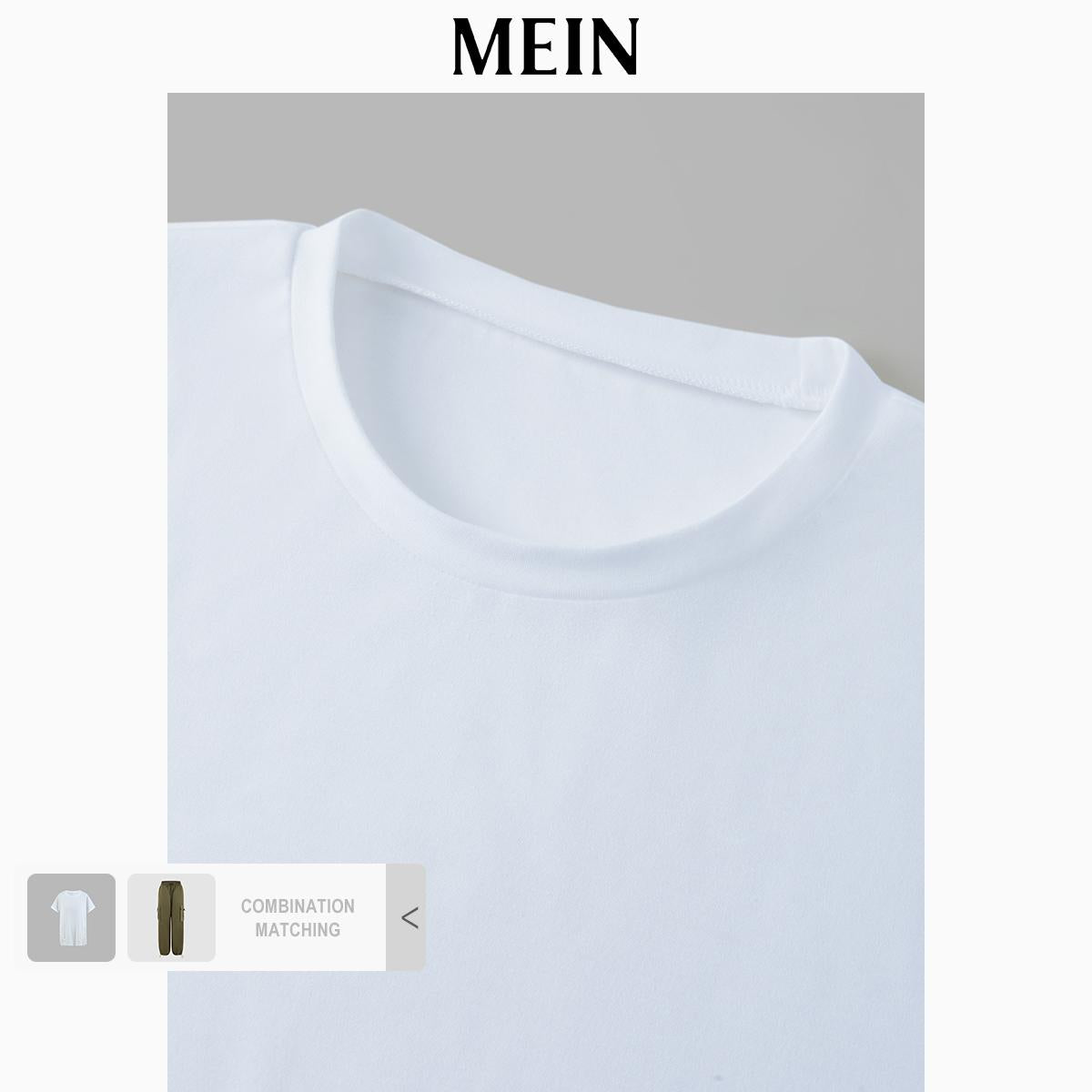 [MEIN] ELEGANTLoose Short-Sleeve T-Shirt with Side Cut-Outs 92006