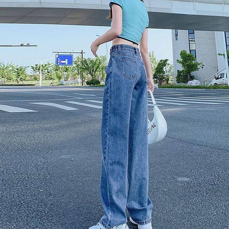 [MEIN] 7002 Baggy Longgar Cutbray Jeans Celana Denim Putih Wanita Panjang Cewek