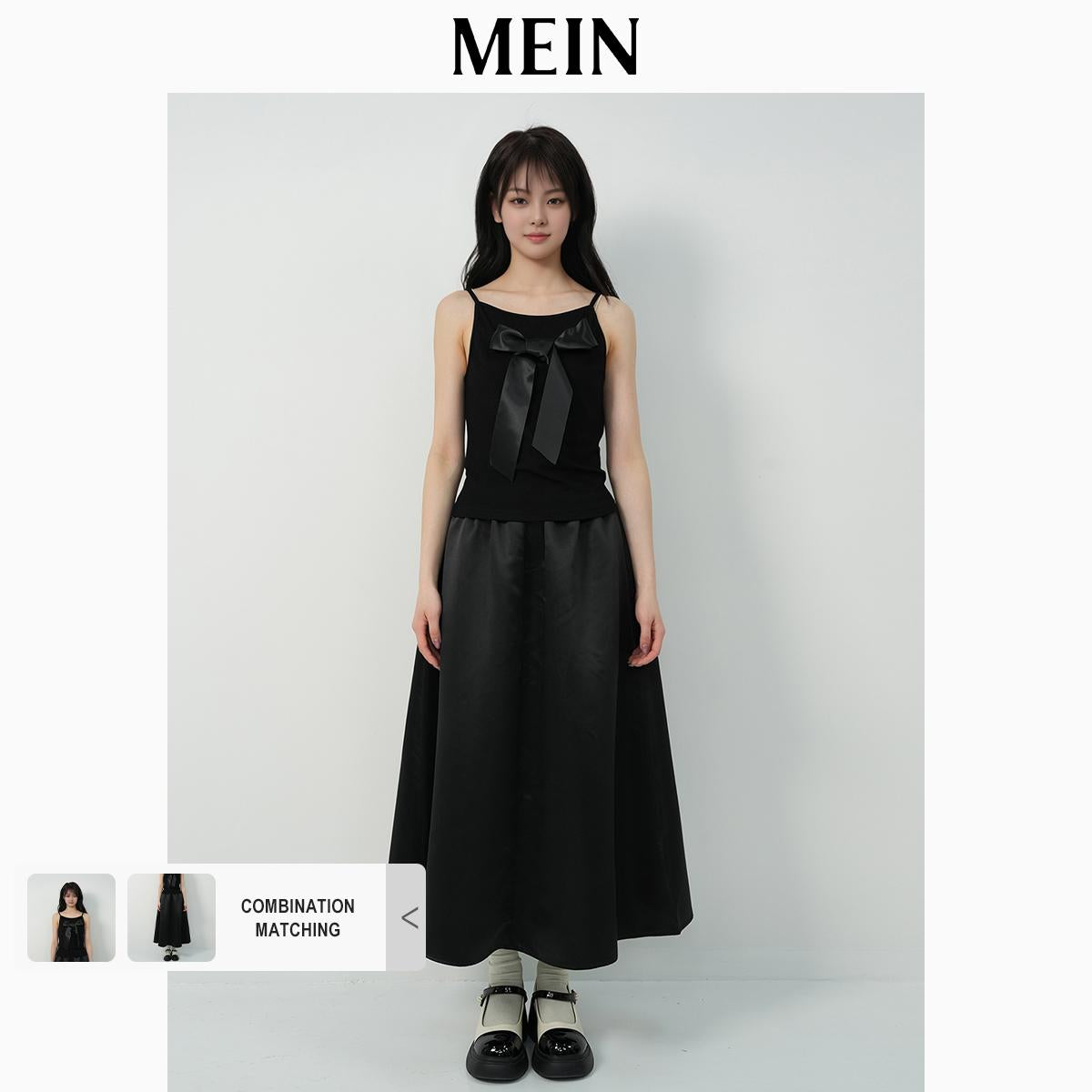 [DareToBe Collection][NEW ARRIVAL] GIRL POWER Fitted Sleeveless Crop Top with Square Neck and Glossy Bow Detail 1533