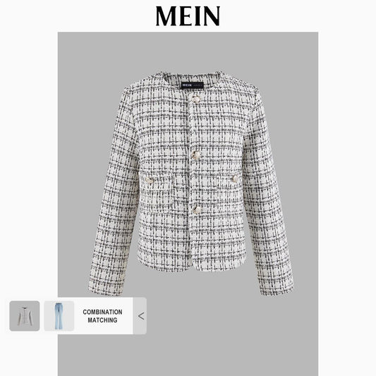 [MEIN] ELEGANT Women's Casual Outer Coat Blazer, Long Elegant Coat for Women 5545