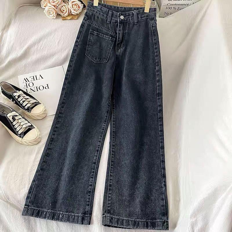 [MEIN] 61 Denim Jeans Tampak Langsing Skinny Jeans Kaki Panjang Wanita Celana Hitam Biru