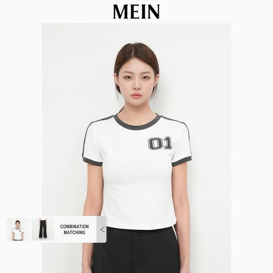 [DareToBe Collection][NEW ARRIVAL] GIRL POWER Short Top Slim Fit Printed T-Shirt for Women 1481