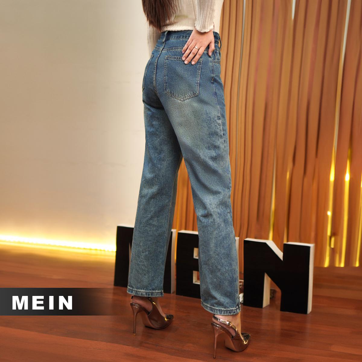 [MEIN] 8965 Jeans Wanita Terbaru  Celana High Kaki Panjang Waist