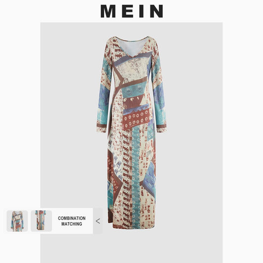 [MEIN] ELEGANT Printed Dress for Women 10999