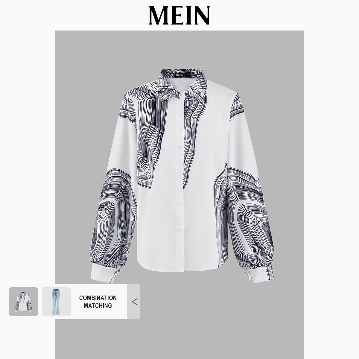 [MEIN] Urban White Elegant Shirt for Women 5446