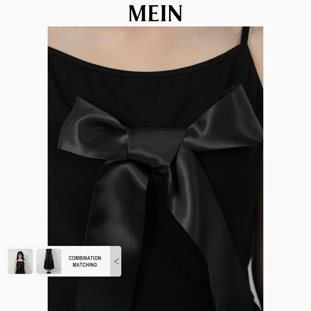 [DareToBe Collection][NEW ARRIVAL] GIRL POWER Fitted Sleeveless Crop Top with Square Neck and Glossy Bow Detail 1533